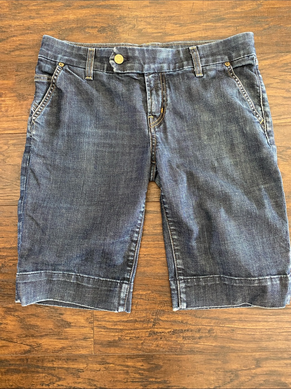 Citizens Of Humanity Indigo Denim Bermuda Shorts Vintage Y2K